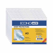 Файл для документів Economix А5 30 мкм 100 штук фактура глянець