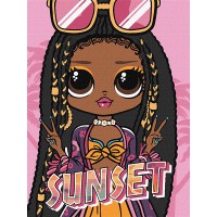 Картина за номерами для дітей 30*40см L.O.L. Surprise! O.M.G. Sunset