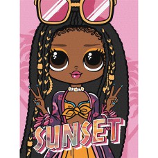 Картина за номерами для дітей 30*40см L.O.L. Surprise! O.M.G. Sunset
