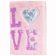 Блокнот А5 хутряний Серце Love