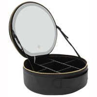 Органайзер-косметичка з LED дзеркалом NiceLand колір чорний