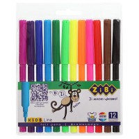 Фломастери 12 кольорів Zibi