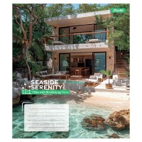 Зошит 36 аркушів клітинка Seaside Serenity