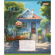 Зошит 48 аркушів лінія House colorful