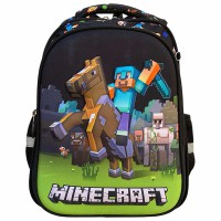 Рюкзак шкільний напівкаркасний 40*29*13 см Minecraft