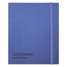 Щоденник шкільний 165х210 мм 48 аркушів синій