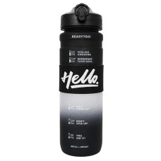 Пляшка для води Hello 1000 мл чорна
