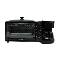 Электрическая печь Zepline 3 в 1 с кофеваркой и сковородой