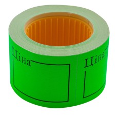 Цінник 50*40мм зелений 6м