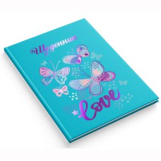 Дневник школьный Soft Touch жесткая обложка Бабочки