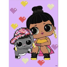 Алмазна мозаїка 15*20см L.O.L. Surprise! Honey Bun With Bunny Hun