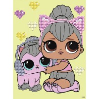 Алмазна мозаїка 15*20см L.O.L. Surprise! Kitty Queen With Kitty Kitty