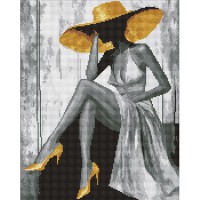 Алмазна мозаїка 40*50см Золота дама