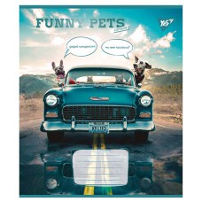 Тетрадь 96 листов клеточка Funny pets