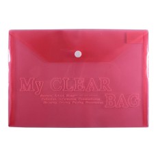 Папка конверт А5 прозора на кнопці My clear bag