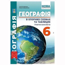 НУШ 6 кл. Географія Опорні схеми + графічні конспекти Кобернік