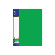 Папка пластикова з 30 файлами зелена