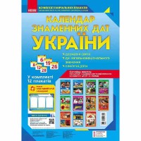 Комплект навчальних плакатів. Календар знаменних дат України (Укр)