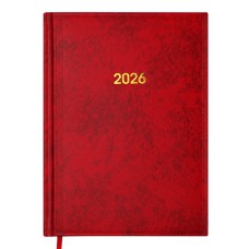 Щоденник датований А5 2026 BASE червоний