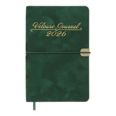 Щоденник датований А6 2026 VELOUR зелений