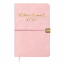 Щоденник датований А6 2027 VELOUR рожевий
