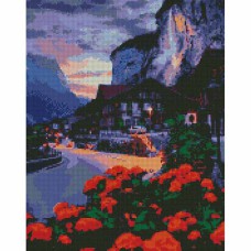 Алмазна мозайка 40*50см літо у Швейцарії