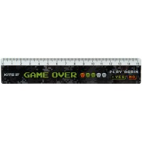 Линейка пластиковая 15см Game over